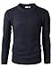 H2H Mens Casual Slim Fit Basic Designed Knit Pullover Sweater of Various Colors