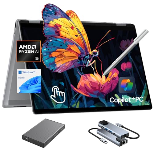 HP OmniBook X Flip Copilot+ PC Laptop Computer, 2-in-1 16