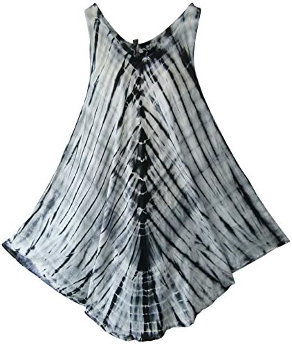 Pikulla Half Moon Sleeveless Women's Tie Dye Coco-L Multicoloured Dress X-Large