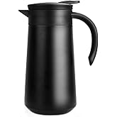 28oz Coffee Carafe Airpot Insulated Coffee Urn Stainless Steel Vacuum Thermal Pot Flask for Coffee, Hot Water, Tea, Hot Beverage - Keep 9 Hours Hot, 18 Hours Cold
