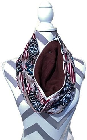 Bonding and Carrying Scarf for Sugar Gliders, Rats, Hedgehogs, or Other Small Animals in Earth Tone Knit