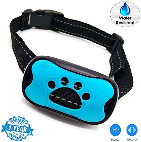 Dog Bark Collar. Humane Vibration No Bark Colar for Pet Training. Ultra Effective Anti-Bark Collar with NEWEST 2018 CHIP. Safe Humane Vibration &amp; Sound Device for Bark Control