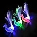 24Pcs LED Light Up Rings Novelty Party Favors Peacock Glow Finger Toy Bumpy Rings Bulk For Birthday, Bachelorette, Concert Shows and Gifts