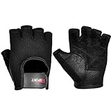 Weight Lifting Gloves for Men, Fitness Gym Exercise Workout Gloves Black (PAIR) L