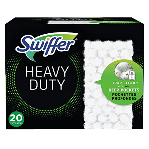 Swiffer Kehrmaschine, strapazierfähig, für verschiedene Oberflächen, Trockentuch, zum Kehren und Reinigen, 20 Stück