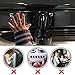 Eudemon 6 Pack Suit for Small Gas Knob,Safety Children Kitchen Stove Knob Covers & 12 Pack US Type Socket Plug Cover (6 Pack, Grey 1.57