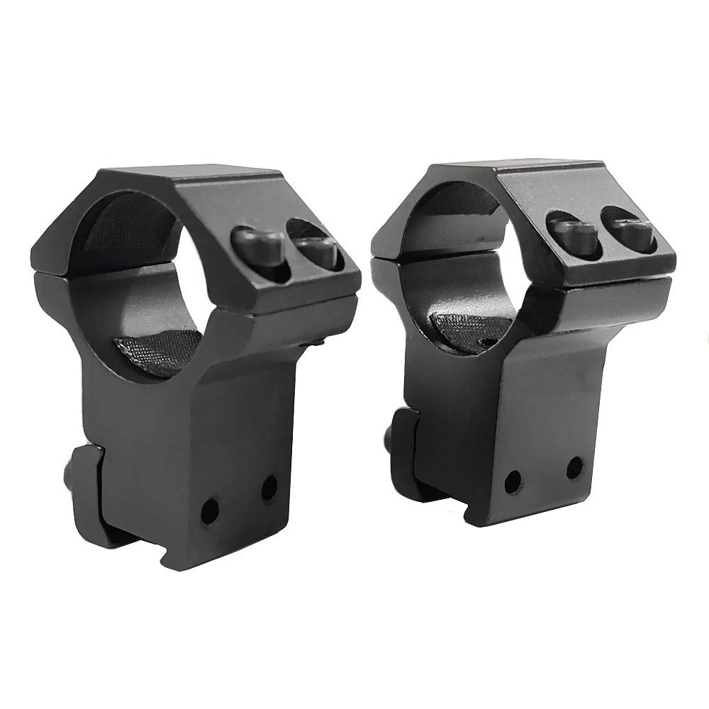 HWZ 1"/30mm Dovetail Scope Mount Rings Medium Profile for 11mm/20mm Dovetail Picatinny (2 Pieces) (25mm,11mm,hight)
