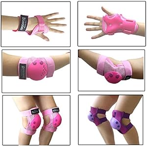 Kids/Youth Knee Pad Elbow Pads Guards Protective Gear Set for Roll   er Skates Cycling BMX Bike Skateboard Inline Skatings Scooter Riding Sports, Wrist Guards Toddler for Multi-sports Outdoor Activities: Rollerblading, Skating, Volleyball, Football