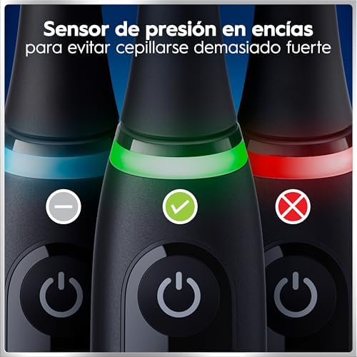 iO 6 Cepillo de Dientes Eléctrico con 3 Cabezales Y Estuche, Negro