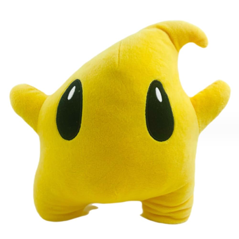 OUKEYI 25cm Yellow Mario All Cartoon Anime Star Stuffed Toys Cushion Pillow Lumalee Plushie Doll Stone Cotton DollPlush Toy Gift