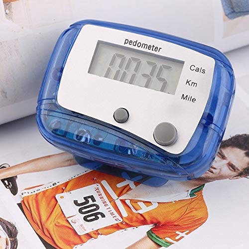 Smartlove1P Lightweight Design Belt Clip for Easy Use Mini Digital LCD Run Step Pedometer Walking Distance Counter ABS up to 99999 Steps CH