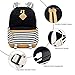 Waterproof Canvas Backpack for College Girls Women USB Charging Port Fits 14