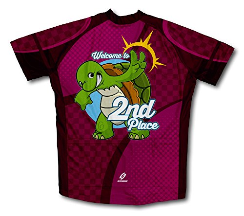 Turtle 2nd Place Short Sleeve Cycling Jersey for Men - Size XS - Thumbnail 2