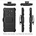 LG V20 Case, MoKo Shock Absorbing Hard Cover Ultra Protective Heavy Duty Case with Holster Belt Clip + Built-in Kickstand for LG V20 5.7 Inch (2016) - Black (NOT FIT LG V10)
