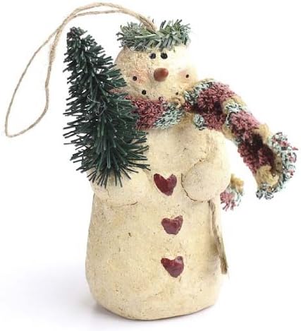 Amazon 4のセットアンティーク風紙粘土のクリスマス雪だるまholiday Decorating And Embellishing インテリア オンライン通販