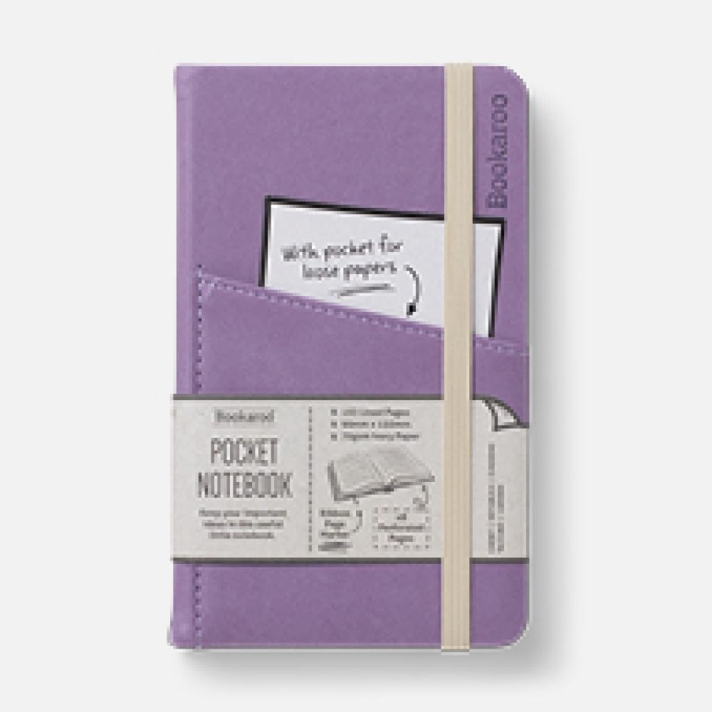 IF Bookaroo A6 'Pocket' Notebook - Aubergine