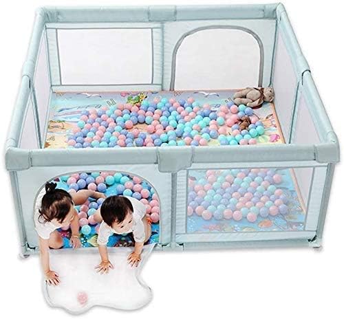 ZHOUMEI Interesting Large Baby Fence Play Area Portable Baby Playard KidSafety Play Center YarStrong and Durable Washable Playpen Fabric Non Toxic (Color : Green, Size : 150x200x70cm)
