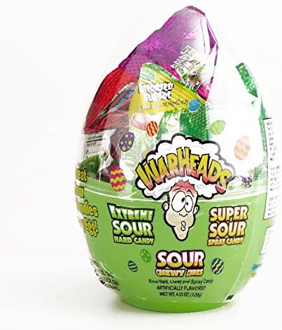 Warheads Sour Scrambler Egg 4.22 oz each (4 Items Per Order, not per case)