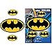 Batman Colored Bat Logo Superhero DC Comics Movie Auto Car Truck SUV Vehicle Garage Home Office Wall Decal Sticker - 3pc Stick Onz