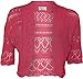 MyMixTrendz - Womens Crochet Knit Midi Sleeve Bolero Shrug