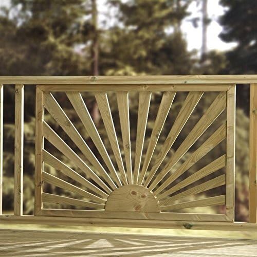 Sunshine Decking Panels - Contemporary Sun Wooden Design Pressure Treated Panel