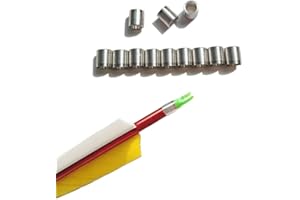 AMEYXGS 30pcs Archery Metal Explosion-Proof Ring for OD 7.6mm Arrow Shaft Arrow Protector Prevent Broken Outdoor Hunting Equipment