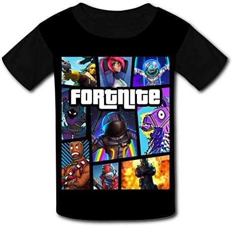 Wcpol Fort-nite Dark Voyager New Children's 3D Print Crew-Neck Short Sleeve Tshirts
