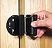 Padlock Protector Heavy Hasp and Handle (Black)