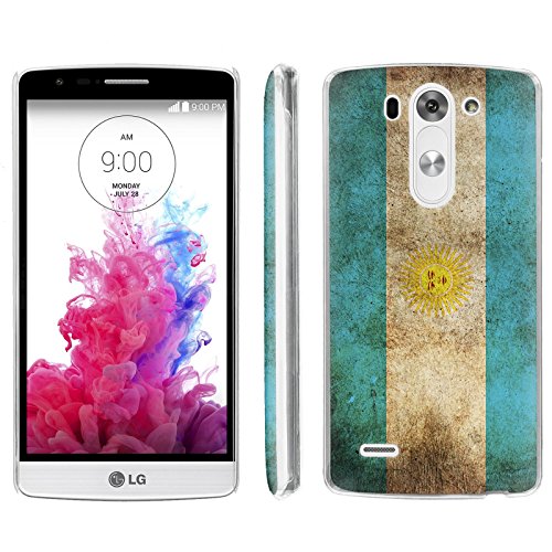 [ArmorXtreme] Phone Case for LG [G3 VIGOR][D725] / [G3 MINI] / [G3 BEAT] [5 inch Screen] [Clear] [Ultra Slim Cover Case] - [Argentina Flag]