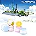 Silicone Cream Jars Travel Cosmetic Containers with Sealed Lids 20ml Squeezable Toiletry Case for Shampoo, Lotion, Conditioner (4 Pack)