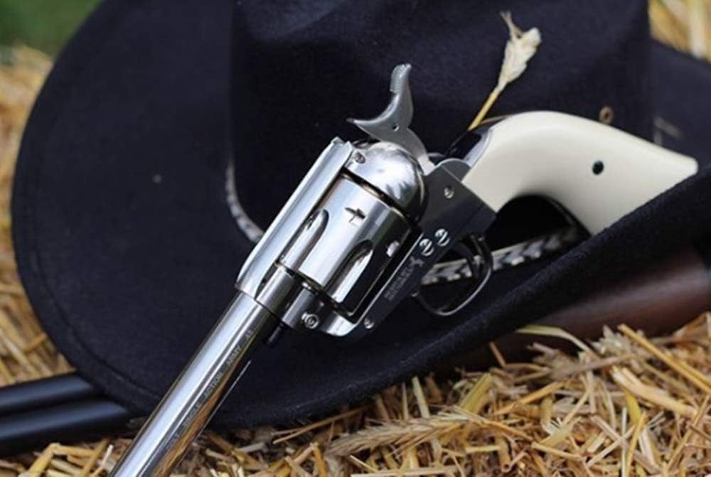 Colt Peacemaker Revolver Single Action Army Six-Shooter .177 Caliber Air Pistol, Pellet Gun : Sports & Outdoors