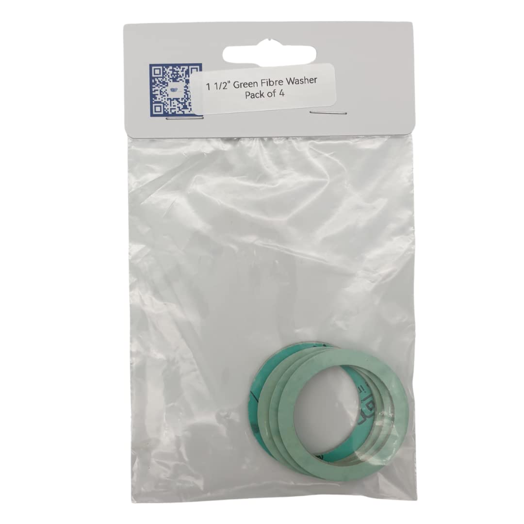 Green Fibre Washer Gasket High Temperature (1 1/2" - Pack of 4) — image 1