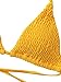 SweatyRocks Women's Sexy Bathing Suit Solid Color High Neck Tie Back Shirred Bikini Swimsuit