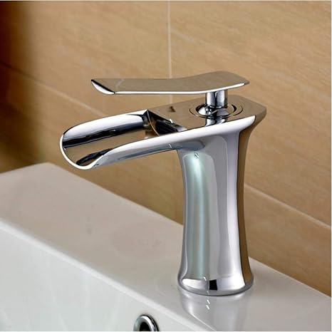 tocador de baño de cobre en cascada para lavabo grifo monomando Lavabo