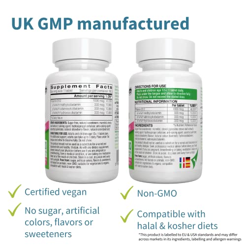 Super 1000mcg, Sublingual Vitamin B12, 180 Servings