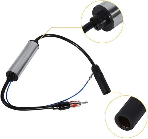 Amazon 車載 Fmアンテナ信号増幅器 カーラジオ ブースター 延長ケーブル 12v 24v Amp Fm信号強化 小型 無線 自動車用 長距離受信 強信号 耐久性 高品質の音質 カーナビ カーエレクトロニクス 車 バイク