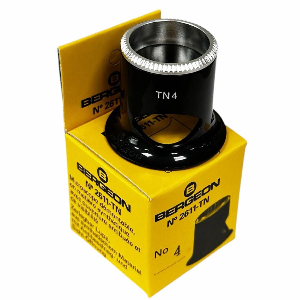Bergeon 2611-TN 4X Watchmaker Loupe Biconvex Air 2.5 Swiss Made