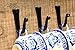 Wrought Iron Hooks For Hanging -Set of 4- Black Hand Forged Wrought Iron Hooks Cup Hooks