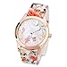 Hessimy Womens Fashion Watches Ladies Business Bracelet Watch Luxury Crystal Sport Casual Leather Band Retro Floral Print Digital Analog Quartz Wrist Watches for Women