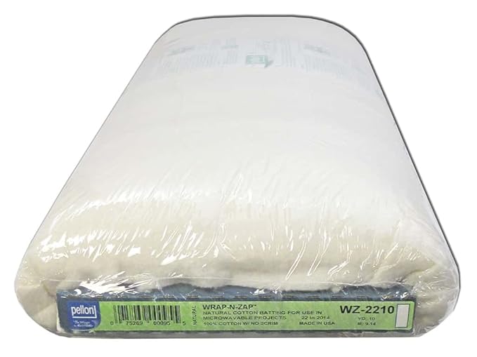 Pellon WrapNZap Cotton Batting 22 in. x 10 yd. Natural