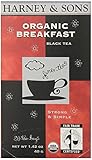Harney & Sons Black Tea, Organic Breakfast, 20 Tea Bags, 1.42 OZ