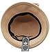 Women Solid Color Winter Hat Wool Cloche Bucket with Bow Accent, Camel, One Size