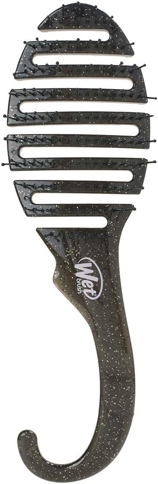 Wet Brush Shower Detangler Brush - Black Glitter By For Unisex - 1 Pc Hair Brush