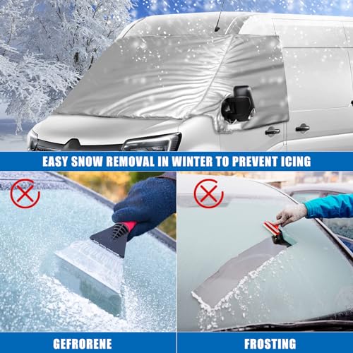 Replacement Windshield Protector Cover for Renault Master 2010-2023, Front Windshield Cover Cover Replace for Opel Movano 2010-2023, Replaces for Nissan NV400