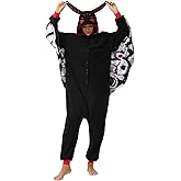 KZLFSHI Adult Onesie Pajamas Cosplay Halloween Costume Animals Sleepwear Jumpsuit Costume for Women Men