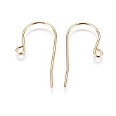 FASHEWELRY 200Pcs 304 Stainless Steel Golden Earring Hooks, 16x27mm, Minimalist Style, Earring Backs and Findings