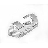 ZALUJMUS Cable Clips with Strong Self-Adhesive Pads, No Tools Required, Organize Cords and Wires, Set of 20 (Transparent, Middle)