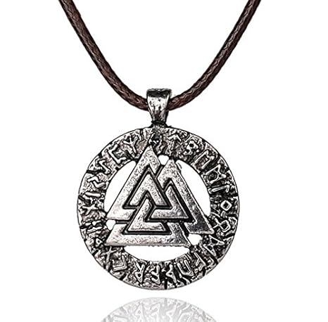 Kette Valknut, skand. Wikinger Symbol Vikings