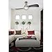 Westinghouse 7223000 Solana Indoor Ceiling Fan with Light and Remote, 48 Inch, Brushed Nickel