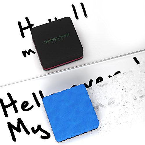 Magnetic Dry Erase Erasers 12 Pack For Whiteboard, Small Mini White Board Marker Eraser Bulk Set, Felt Erases Markers With Ease, Must Have Teaching Supplies for Kids and Teachers in The Classroom